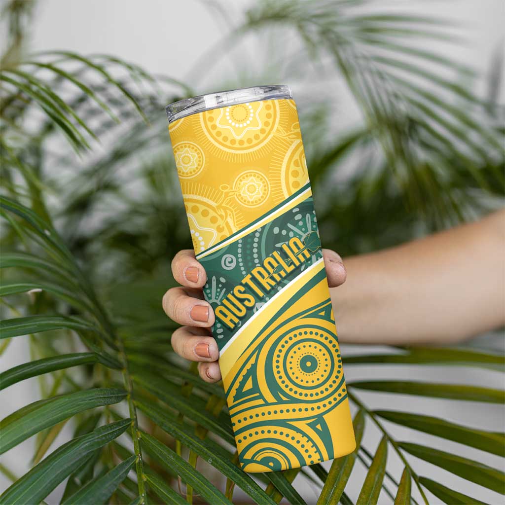 Australia Darts Personalized Indigenous Skinny Tumbler Champion Roos