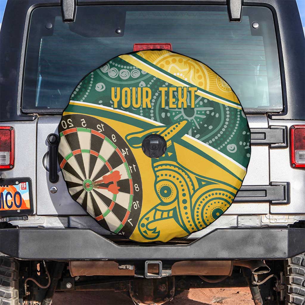 Australia Darts Personalized Indigenous Spare Tire Cover Champion Roos
