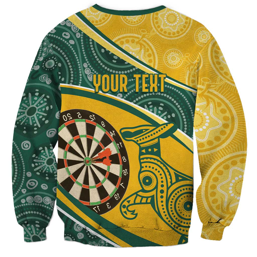 Australia Darts Personalized Indigenous Sweatshirt Champion Roos