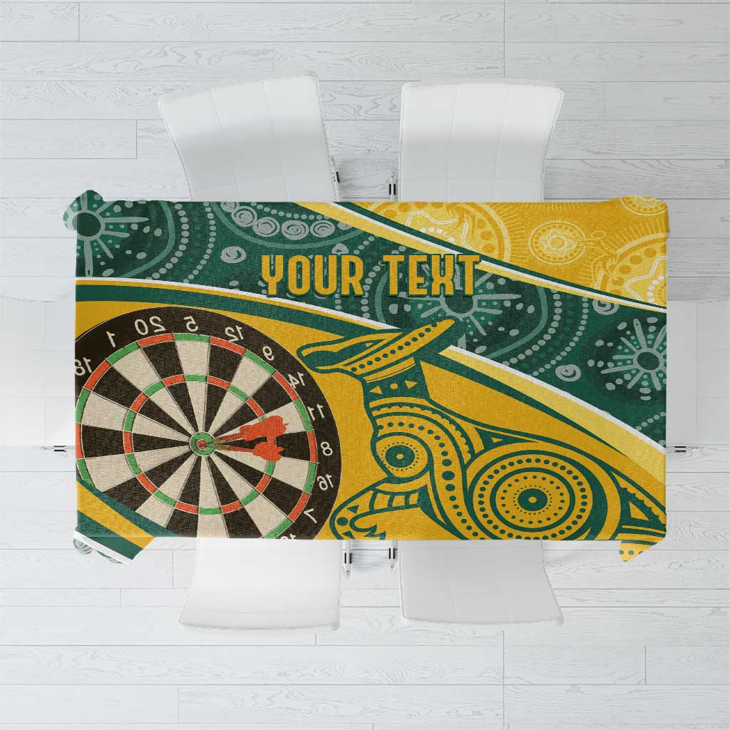 Australia Darts Personalized Indigenous Tablecloth Champion Roos