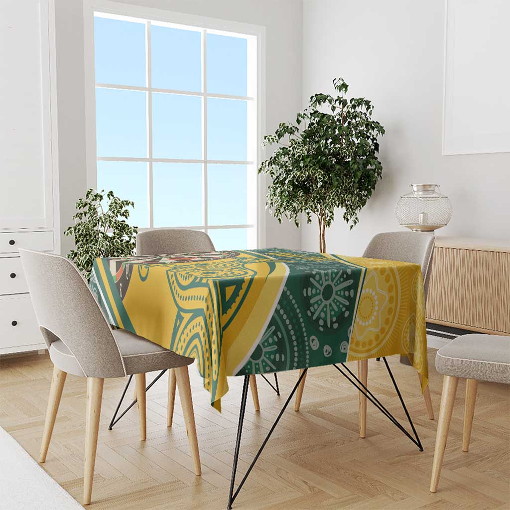Australia Darts Personalized Indigenous Tablecloth Champion Roos