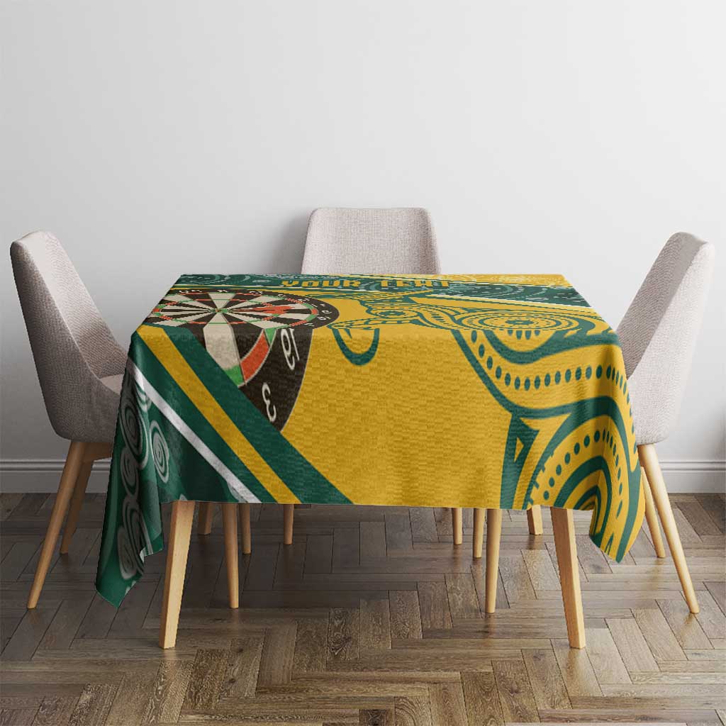 Australia Darts Personalized Indigenous Tablecloth Champion Roos