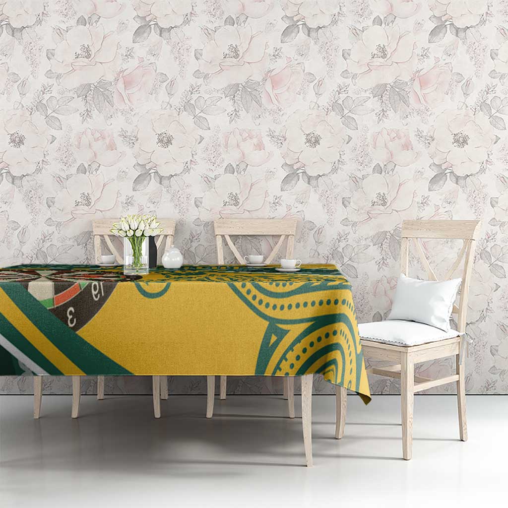 Australia Darts Personalized Indigenous Tablecloth Champion Roos