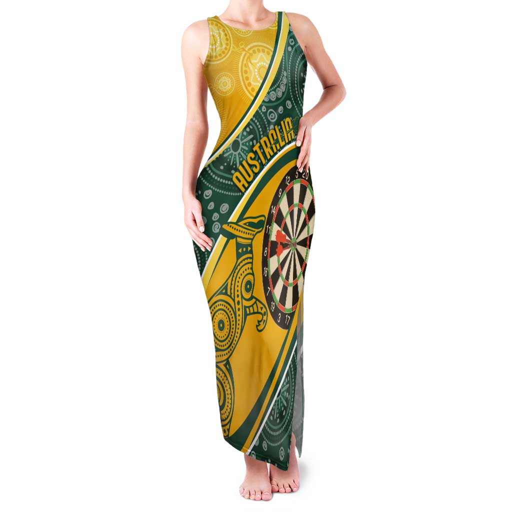 Australia Darts Personalized Indigenous Tank Maxi Dress Champion Roos