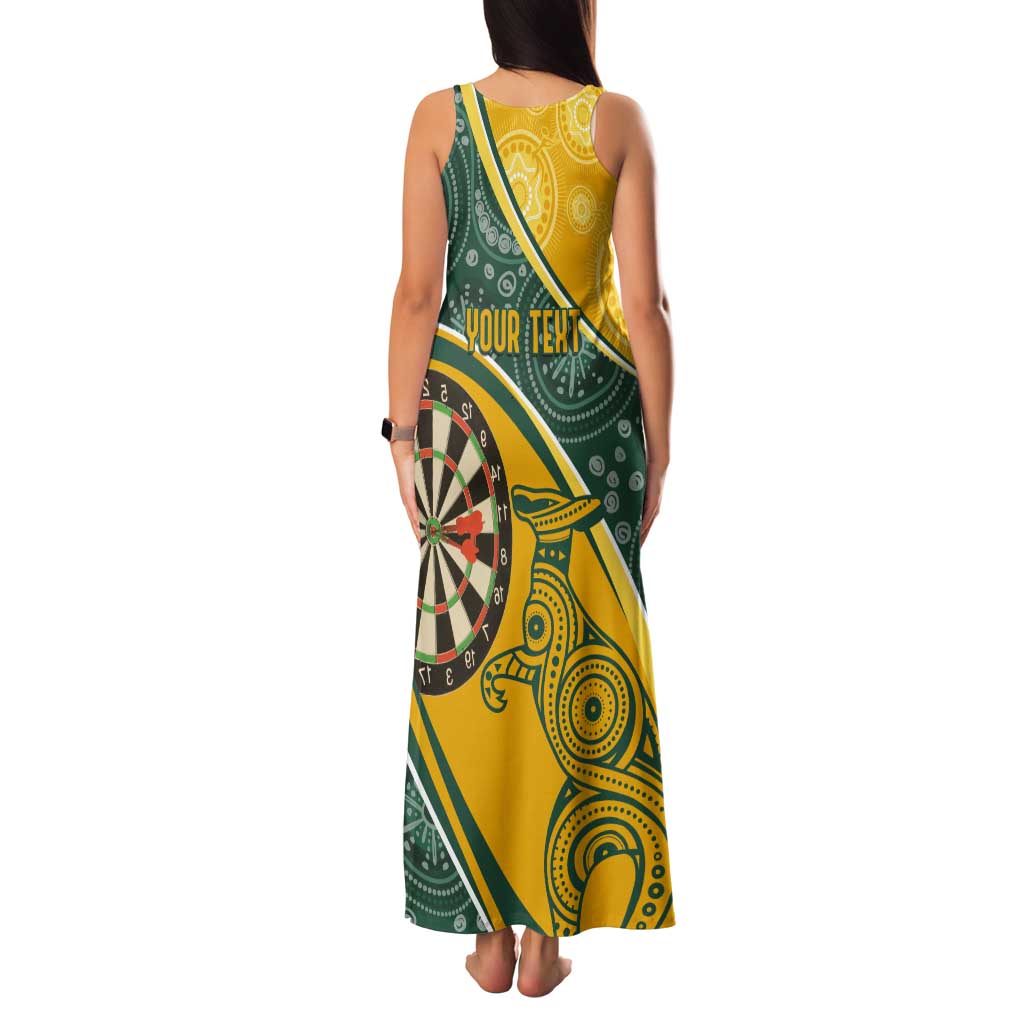 Australia Darts Personalized Indigenous Tank Maxi Dress Champion Roos