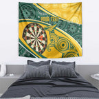 Australia Darts Personalized Indigenous Tapestry Champion Roos