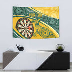 Australia Darts Personalized Indigenous Tapestry Champion Roos