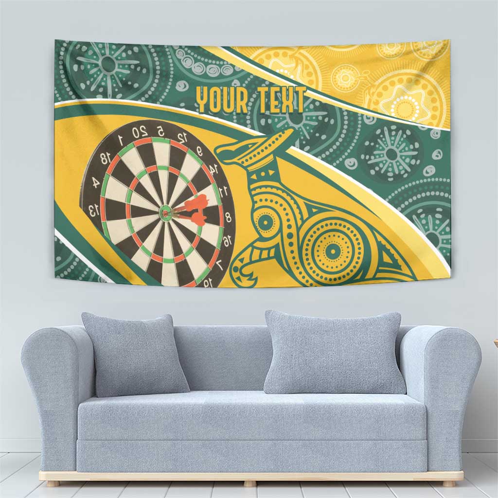 Australia Darts Personalized Indigenous Tapestry Champion Roos