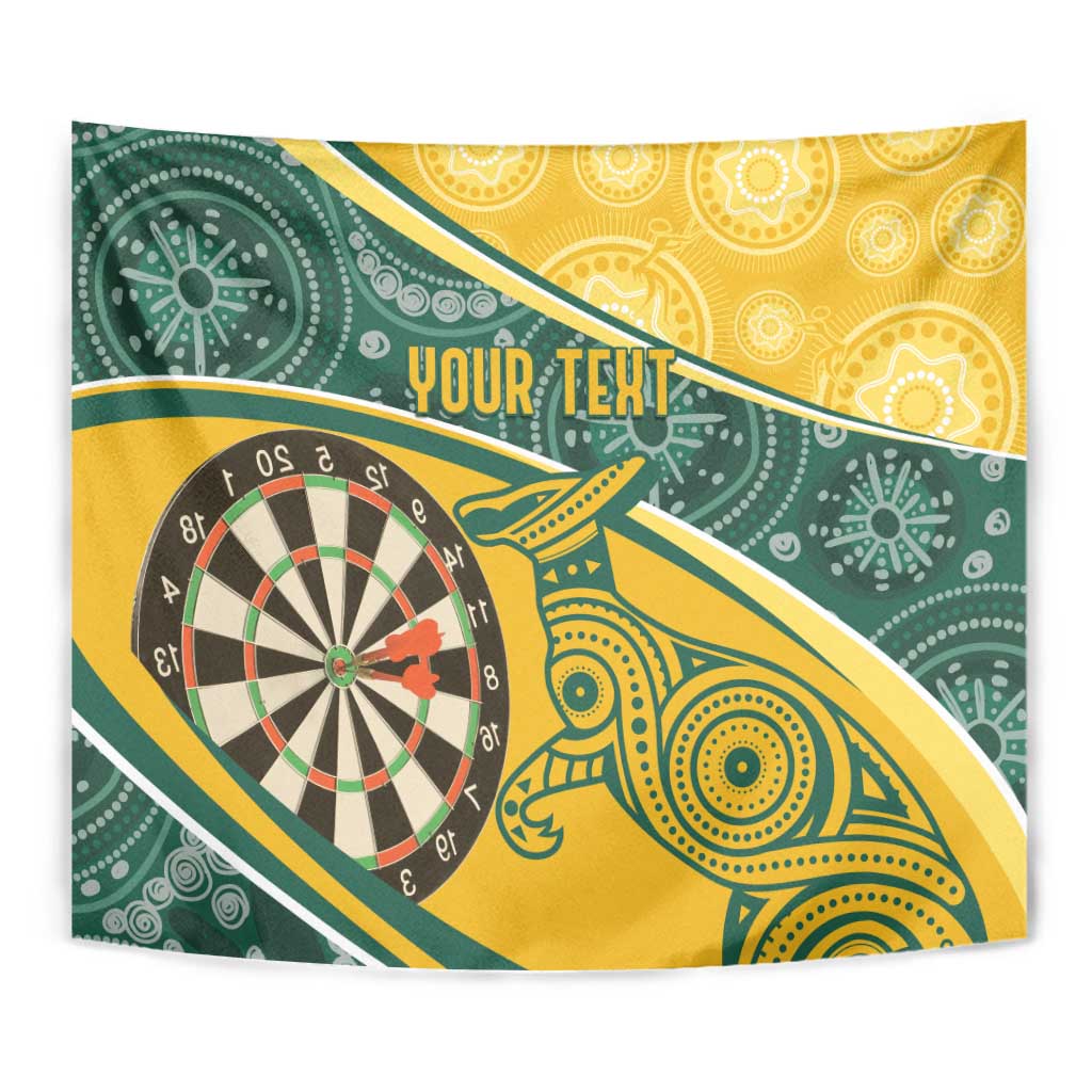 Australia Darts Personalized Indigenous Tapestry Champion Roos
