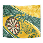 Australia Darts Personalized Indigenous Tapestry Champion Roos