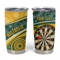 Australia Darts Personalized Indigenous Tumbler Cup Champion Roos