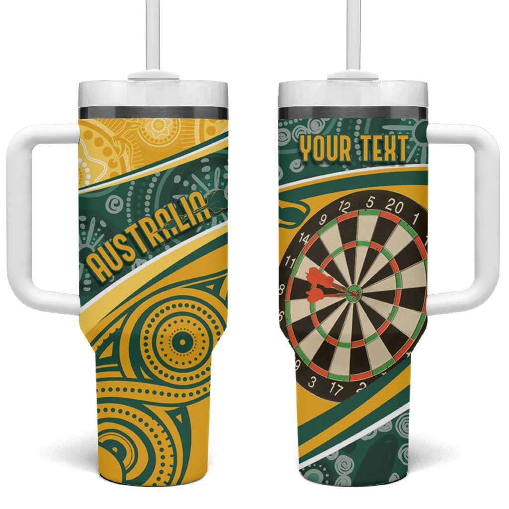 Australia Darts Personalized Indigenous Tumbler With Handle Champion Roos