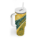 Australia Darts Personalized Indigenous Tumbler With Handle Champion Roos