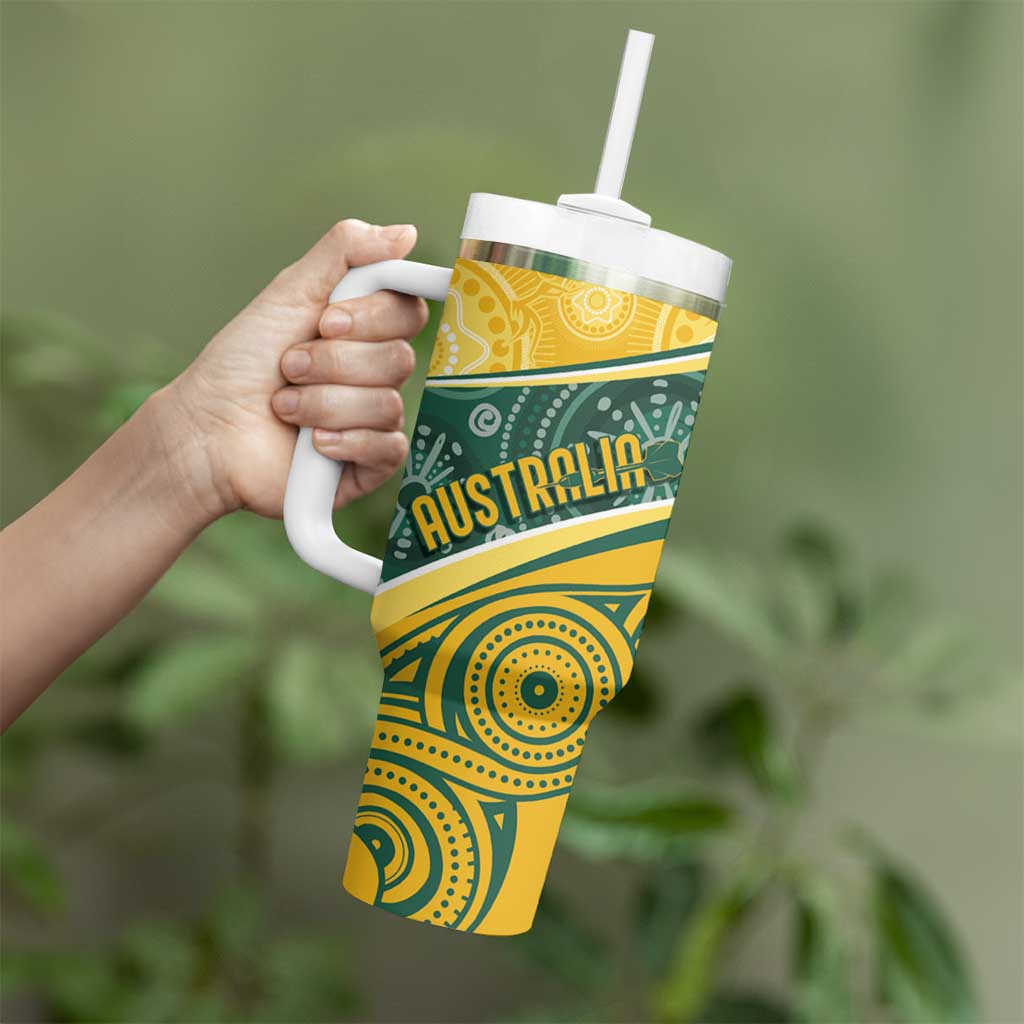 Australia Darts Personalized Indigenous Tumbler With Handle Champion Roos