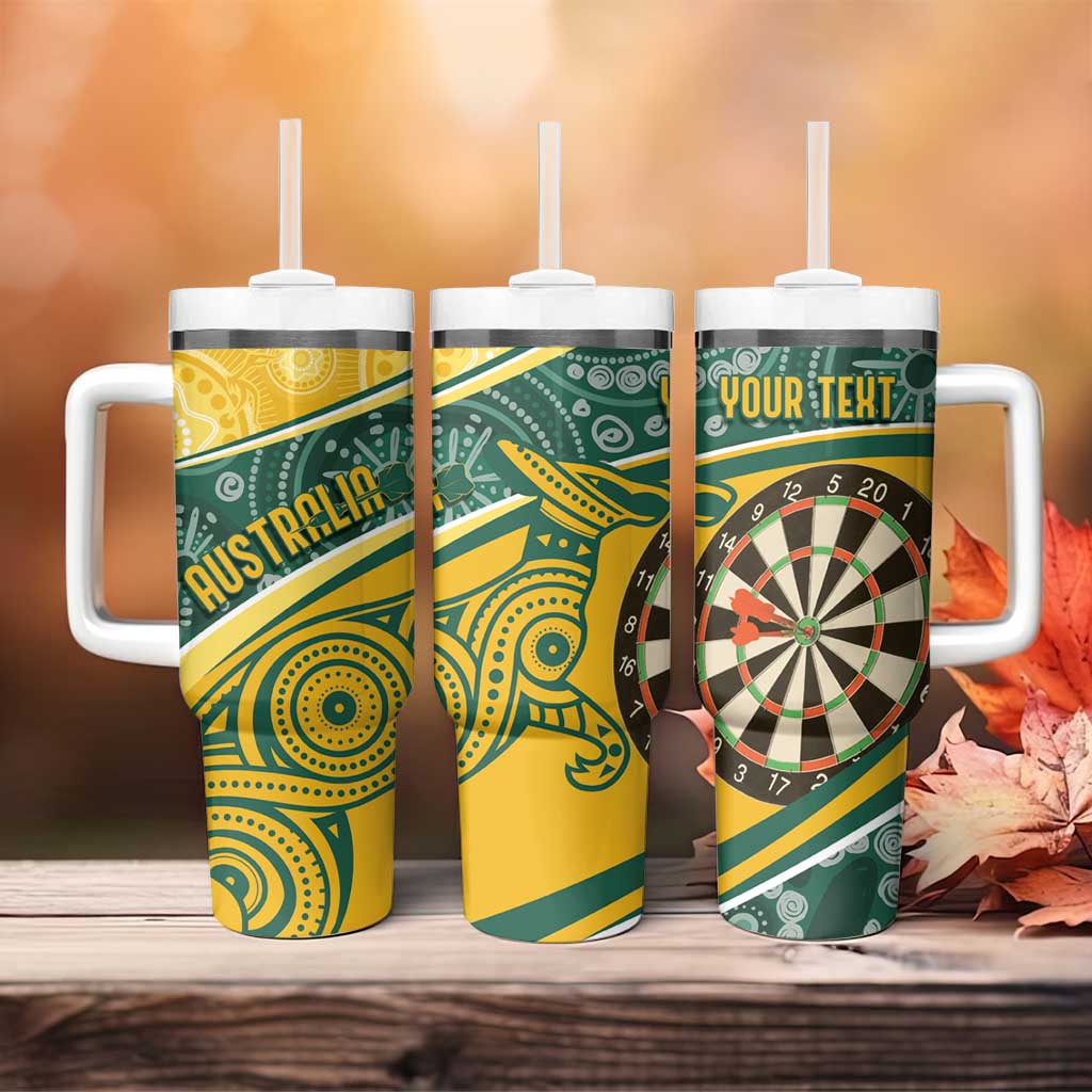 Australia Darts Personalized Indigenous Tumbler With Handle Champion Roos
