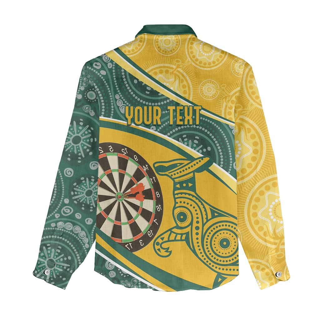Australia Darts Personalized Indigenous Women Casual Shirt Champion Roos