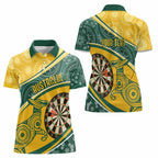Australia Darts Personalized Indigenous Women Polo Shirt Champion Roos