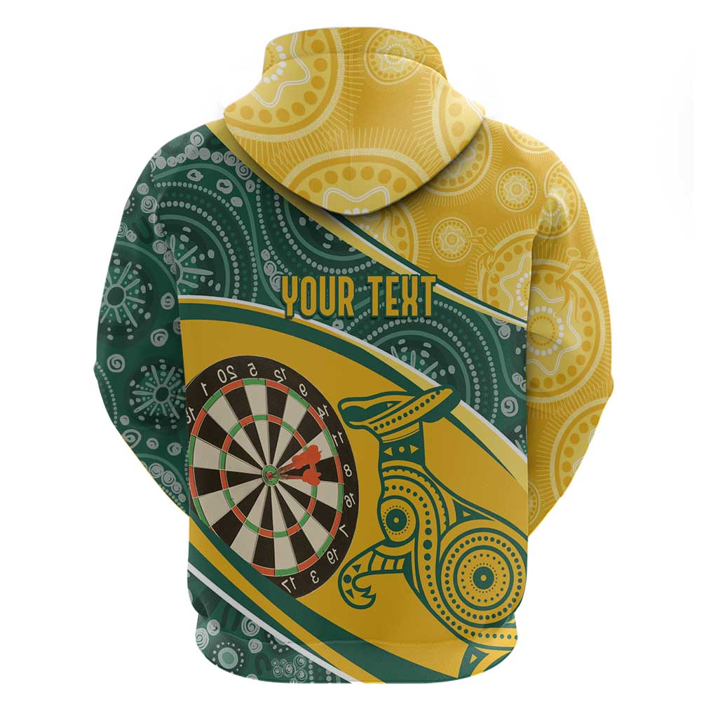 Australia Darts Personalized Indigenous Zip Hoodie Champion Roos