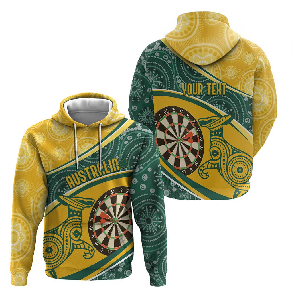 Australia Darts Personalized Indigenous Zip Hoodie Champion Roos