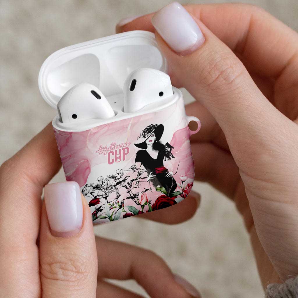Melbourne Horse Racing Cup Pink Out Derby AirPods Case - Aussie Hoodie