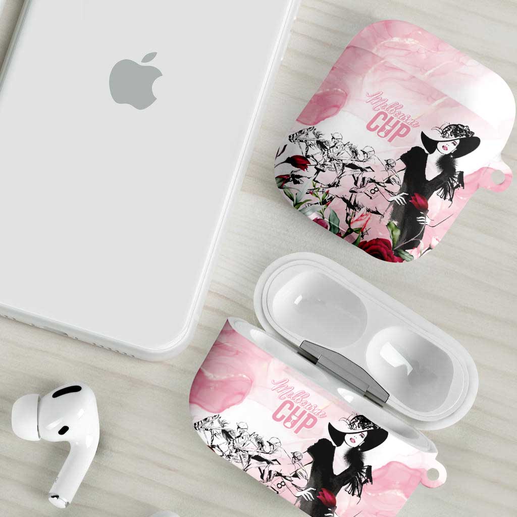 Melbourne Horse Racing Cup Pink Out Derby AirPods Case - Aussie Hoodie