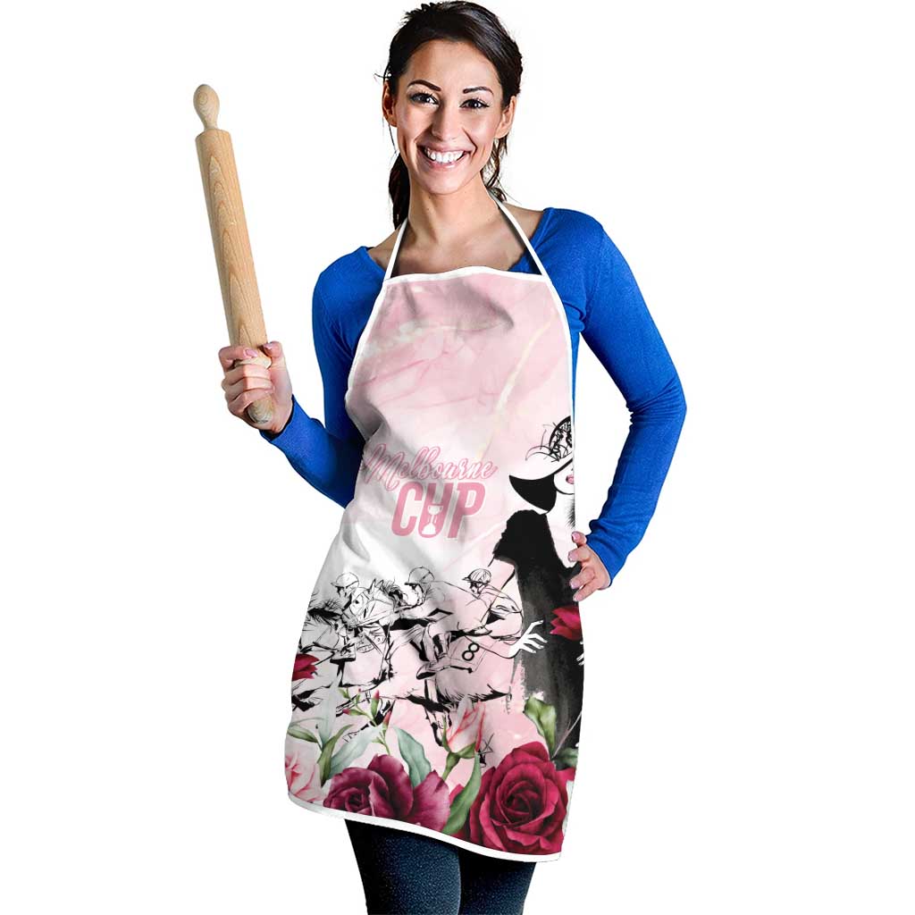 Melbourne Horse Racing Cup Pink Out Derby Apron - Aussie Hoodie