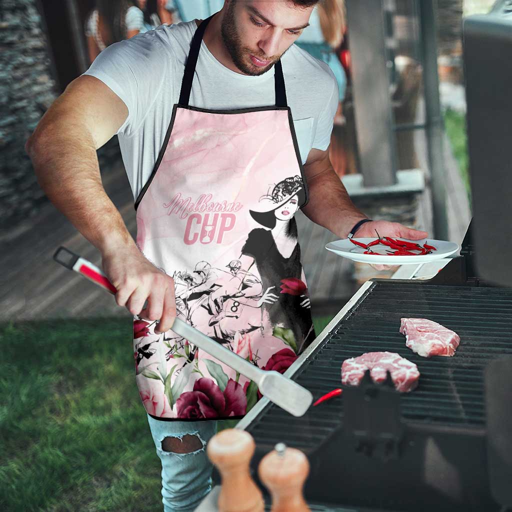 Melbourne Horse Racing Cup Pink Out Derby Apron - Aussie Hoodie