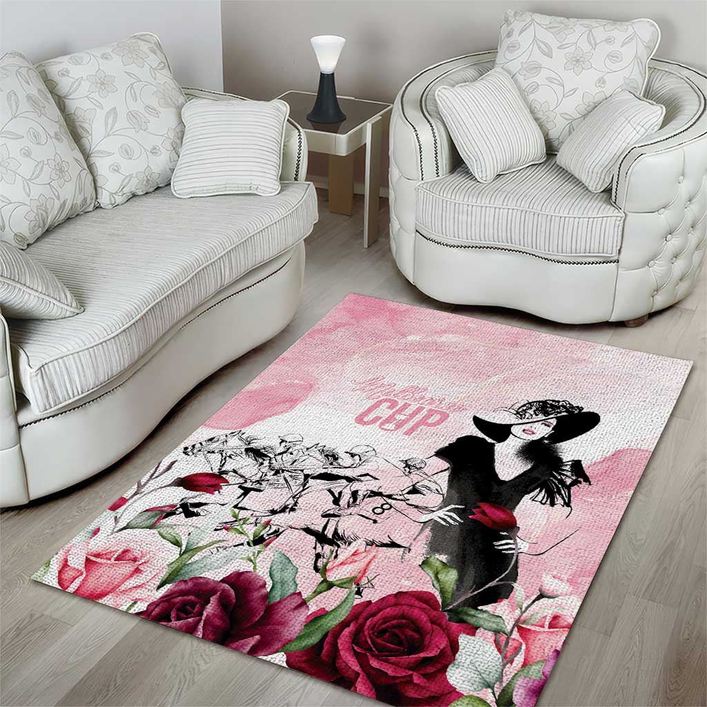Melbourne Horse Racing Cup Pink Out Derby Area Rug - Aussie Hoodie