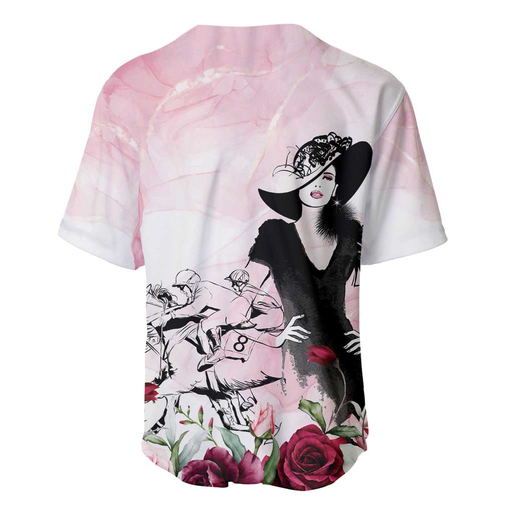 Melbourne Horse Racing Cup Pink Out Derby Baseball Jersey - Aussie Hoodie