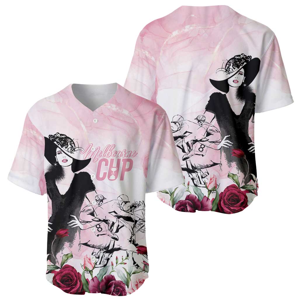 Melbourne Horse Racing Cup Pink Out Derby Baseball Jersey - Aussie Hoodie
