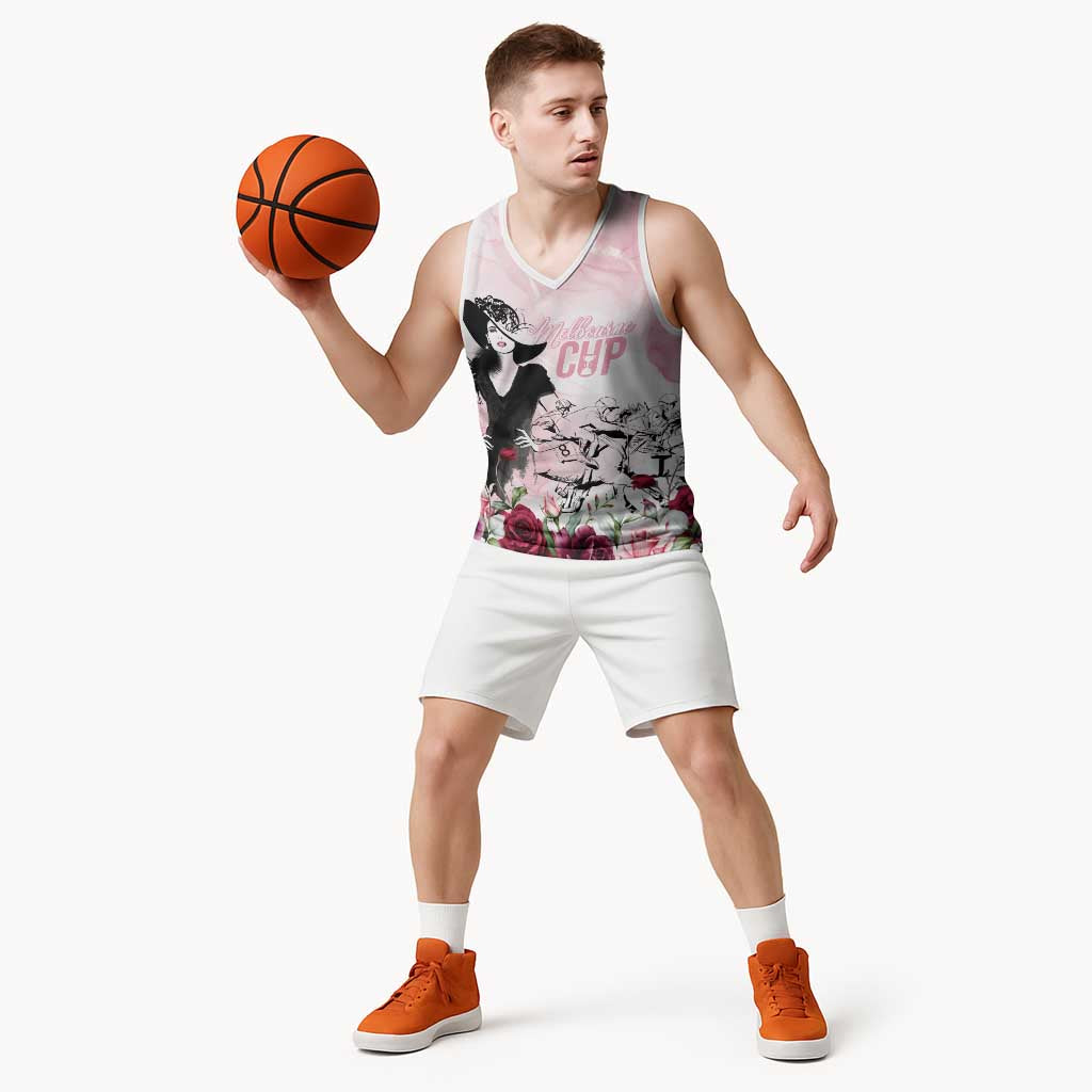 Melbourne Horse Racing Cup Pink Out Derby Basketball Jersey - Aussie Hoodie