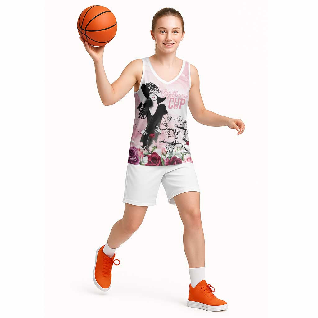 Melbourne Horse Racing Cup Pink Out Derby Basketball Jersey - Aussie Hoodie