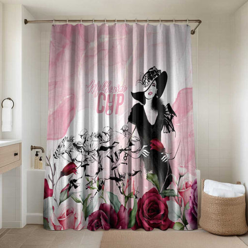 Melbourne Horse Racing Cup Pink Out Derby Bathroom Set - Aussie Hoodie