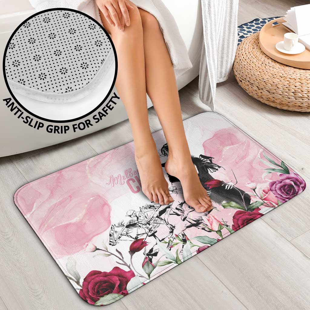 Melbourne Horse Racing Cup Pink Out Derby Bathroom Set - Aussie Hoodie