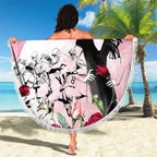Melbourne Horse Racing Cup Pink Out Derby Beach Blanket - Aussie Hoodie