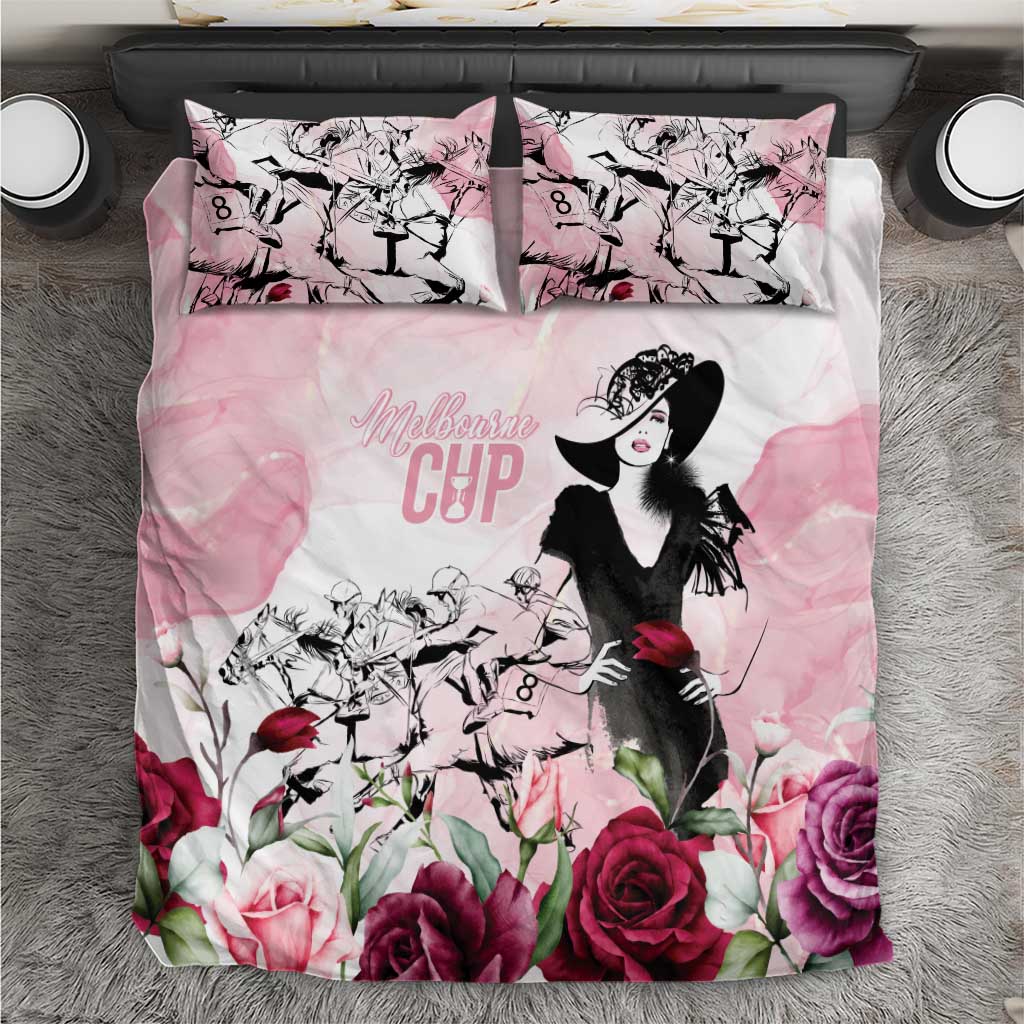 Melbourne Horse Racing Cup Pink Out Derby Bedding Set - Aussie Hoodie