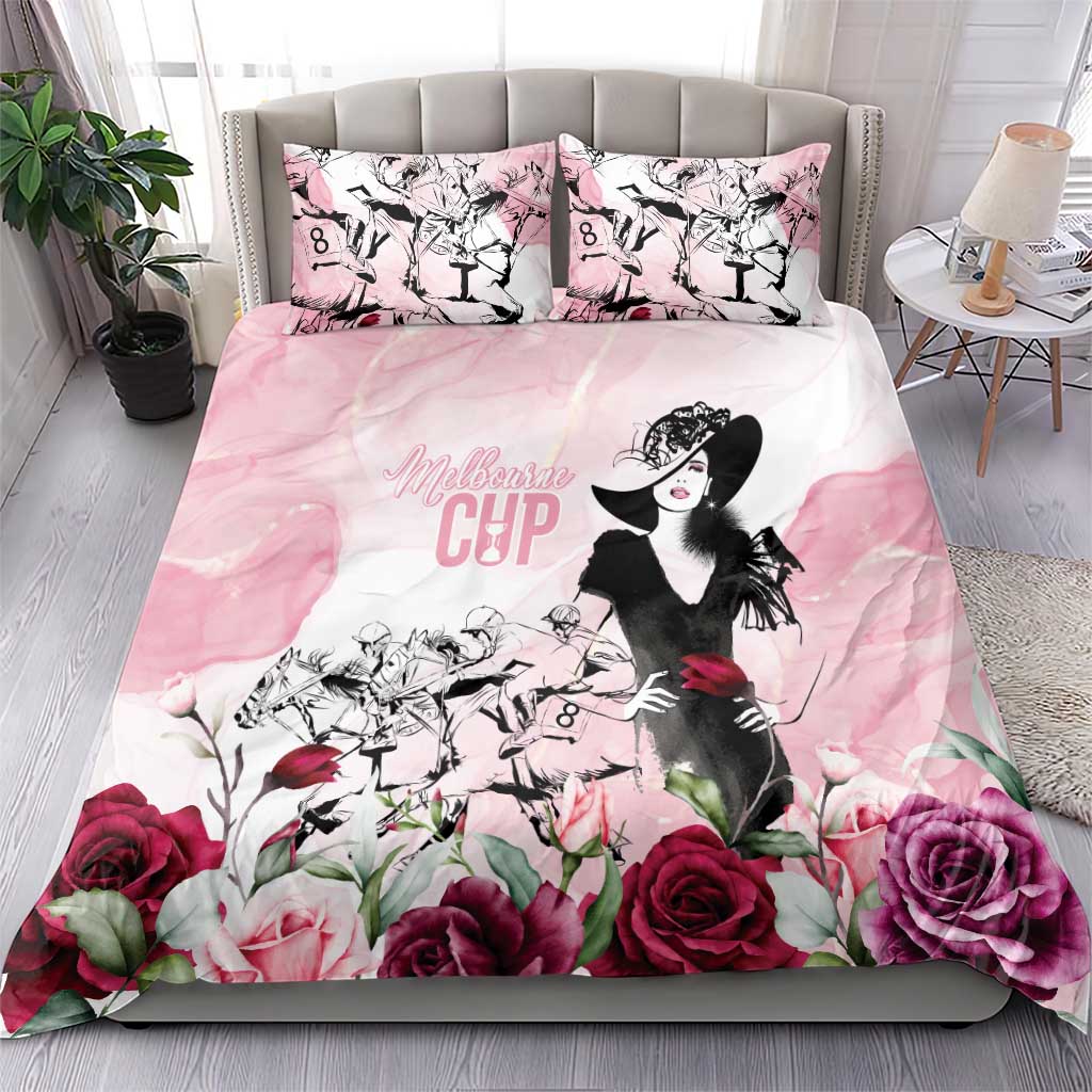 Melbourne Horse Racing Cup Pink Out Derby Bedding Set - Aussie Hoodie