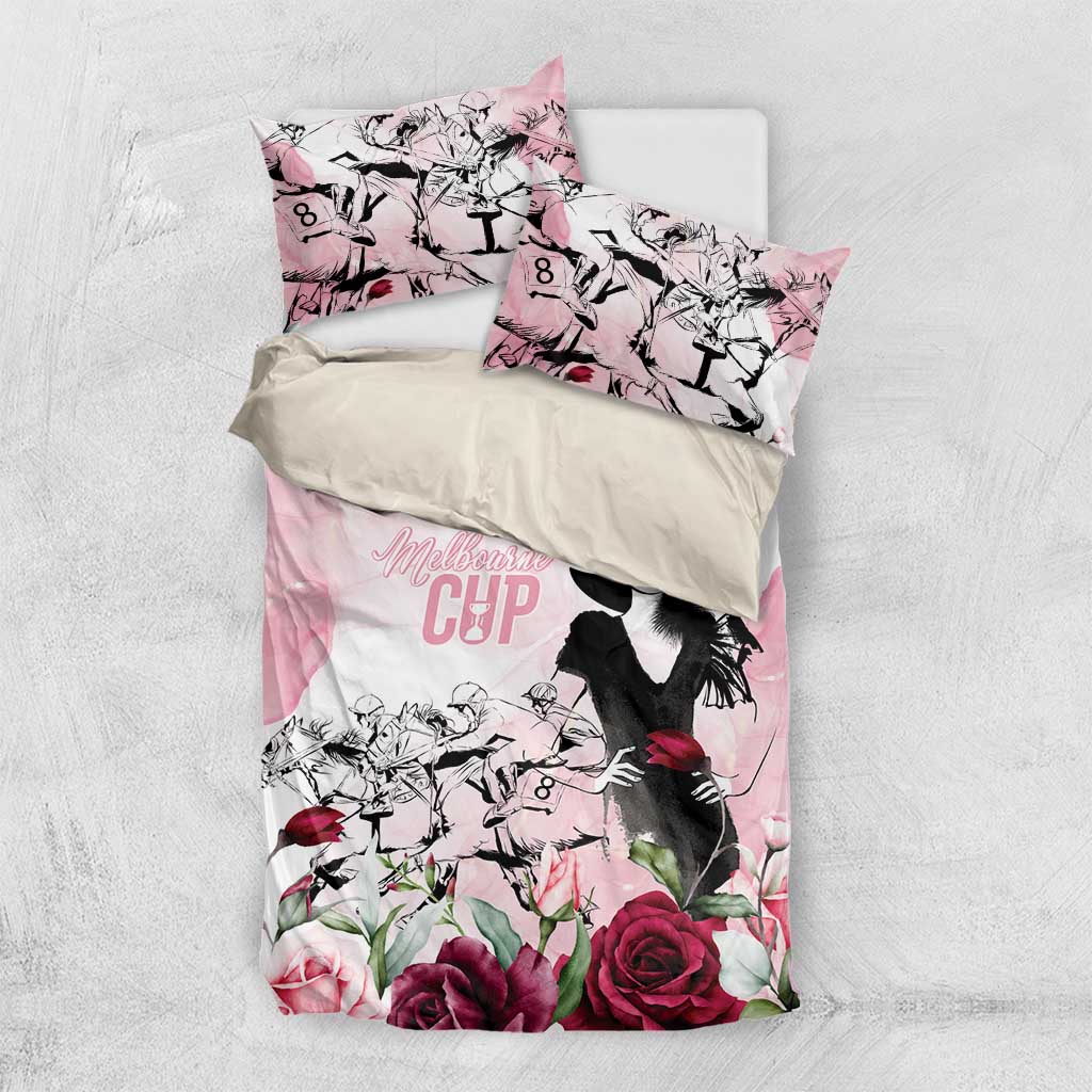 Melbourne Horse Racing Cup Pink Out Derby Bedding Set - Aussie Hoodie