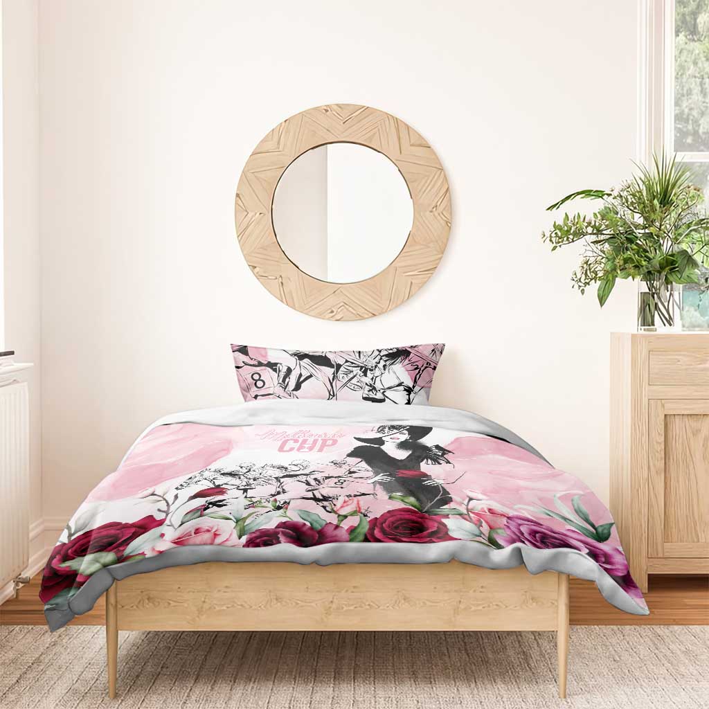 Melbourne Horse Racing Cup Pink Out Derby Bedding Set - Aussie Hoodie