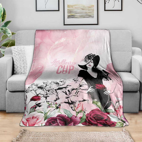 Melbourne Horse Racing Cup Pink Out Derby Blanket - Aussie Hoodie