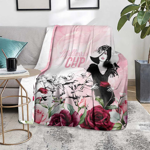 Melbourne Horse Racing Cup Pink Out Derby Blanket - Aussie Hoodie