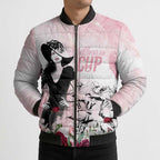 Melbourne Horse Racing Cup Pink Out Derby Bomber Puffer Jacket - Aussie Hoodie