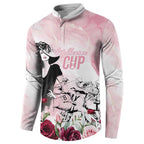 Melbourne Horse Racing Cup Pink Out Derby Button Sweatshirt - Aussie Hoodie