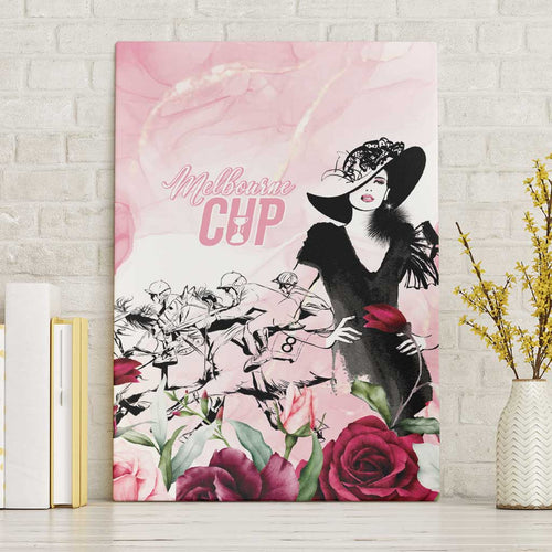 Melbourne Horse Racing Cup Pink Out Derby Canvas Wall Art - Aussie Hoodie