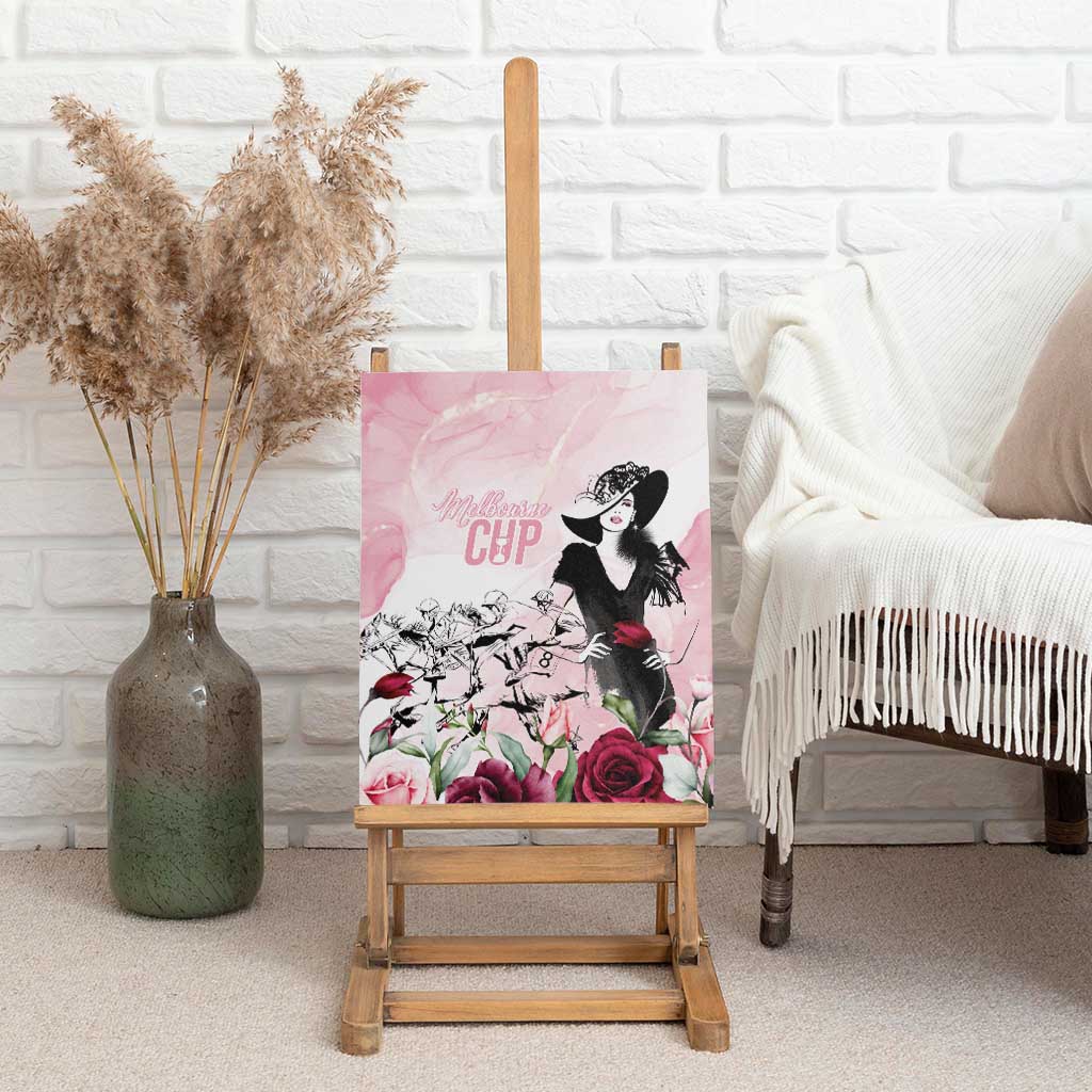 Melbourne Horse Racing Cup Pink Out Derby Canvas Wall Art - Aussie Hoodie