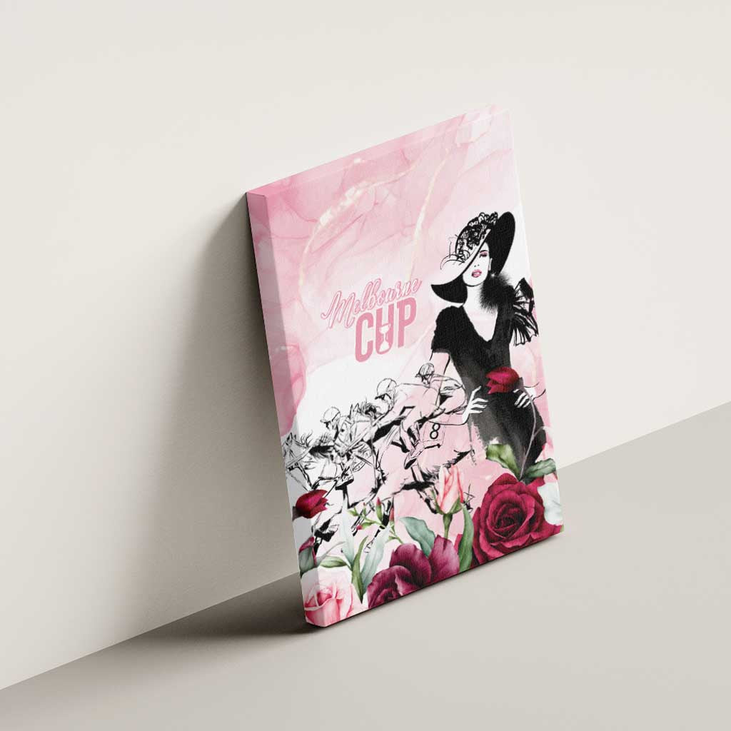 Melbourne Horse Racing Cup Pink Out Derby Canvas Wall Art - Aussie Hoodie
