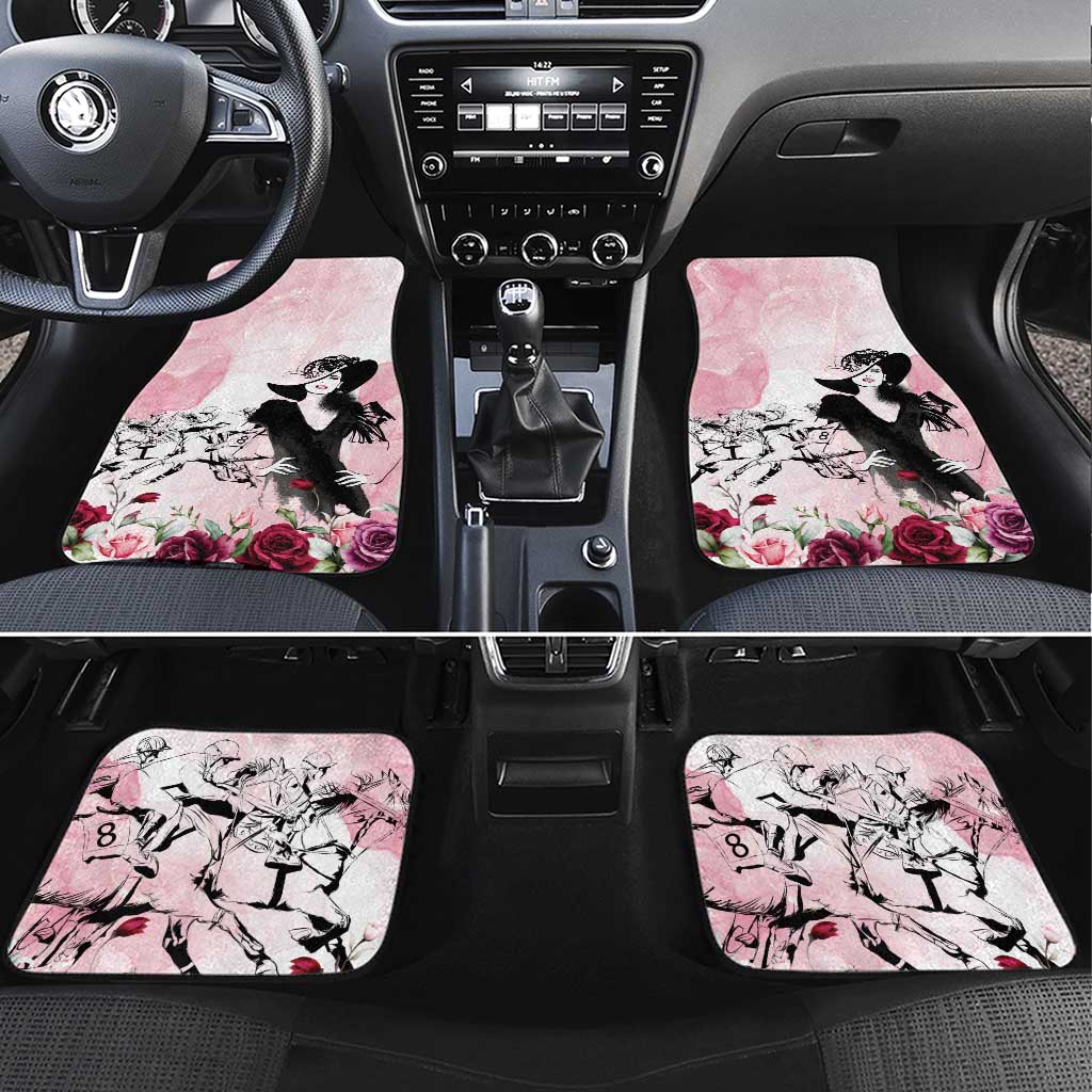 Melbourne Horse Racing Cup Pink Out Derby Car Mats - Aussie Hoodie