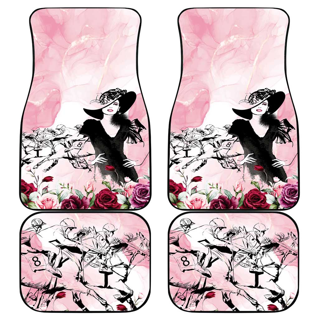 Melbourne Horse Racing Cup Pink Out Derby Car Mats - Aussie Hoodie