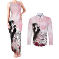 Melbourne Horse Racing Cup Pink Out Derby Couples Matching Tank Maxi Dress and Long Sleeve Button Shirt - Aussie Hoodie