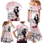 Melbourne Horse Racing Cup Pink Out Derby Family Matching Mermaid Dress and Hawaiian Shirt - Aussie Hoodie